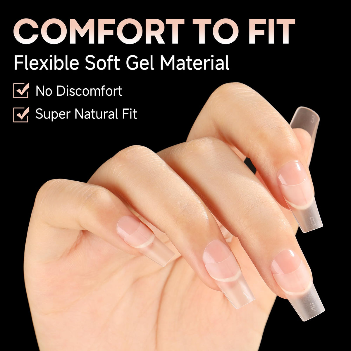 UNA GELLA salon application showing precise placement and professional finish