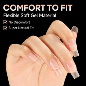 UNA GELLA salon application showing precise placement and professional finish