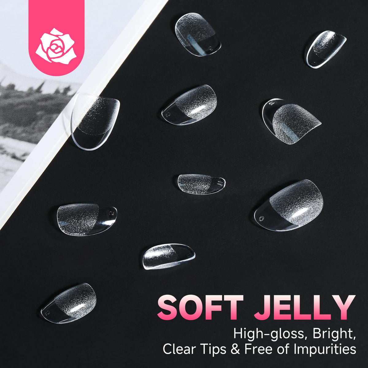 UNA GELLA lifestyle image of dressed nails, polished finish for everyday style