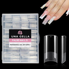 UNA GELLA salon lifestyle scene showing professional durable gel results