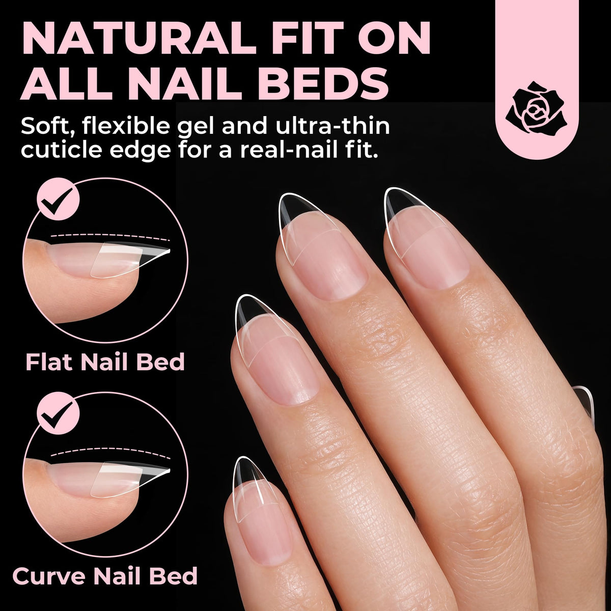 UNA GELLA matte back texture displayed to show strong adhesion benefits