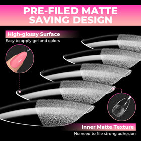UNA GELLA blank tips ready for nail art allowing creative customization