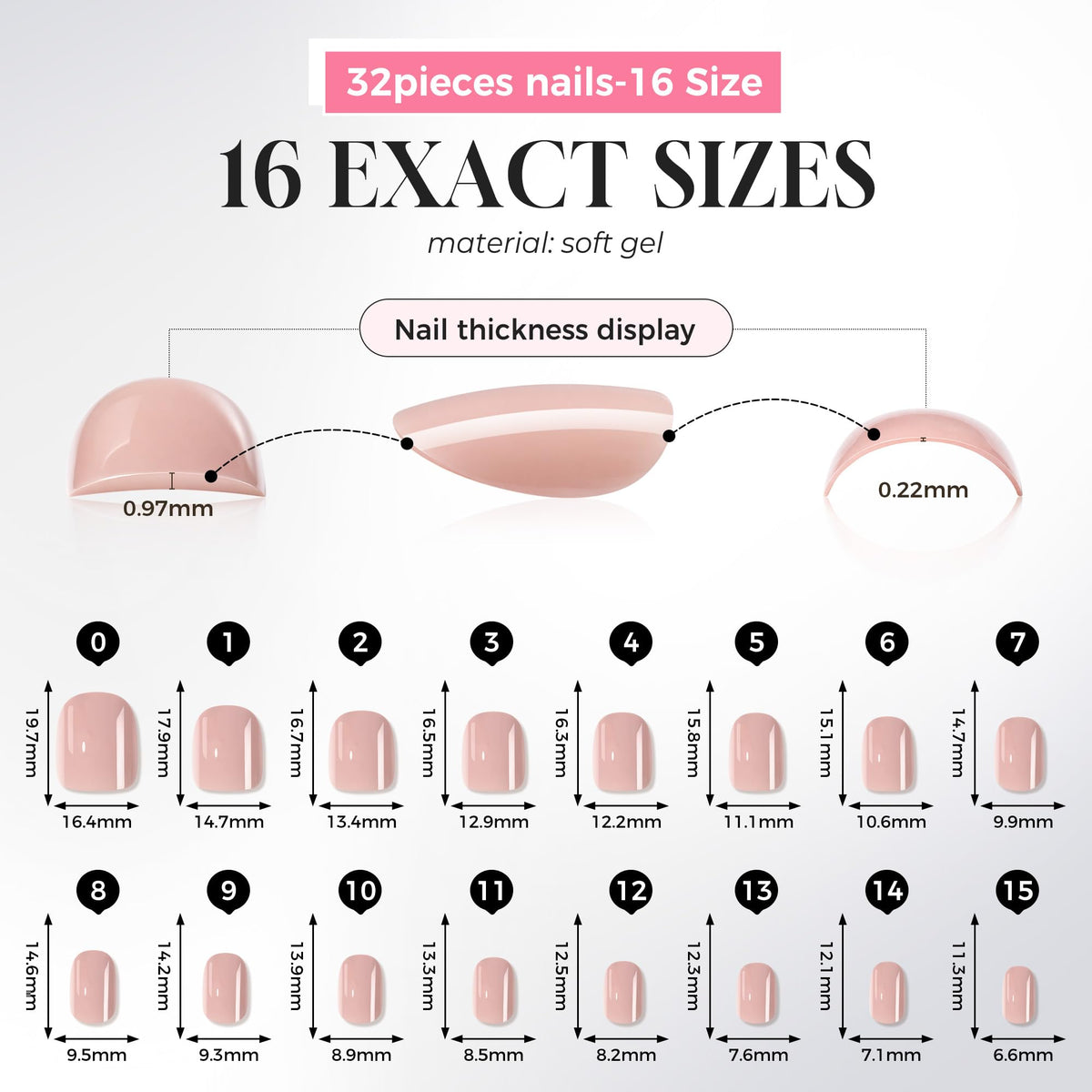 UNA GELLA nail edge detail demonstrating smooth squoval shape and comfortable fit