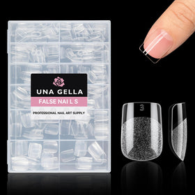UNA GELLA kit contents arranged highlighting tips quantity and variety
