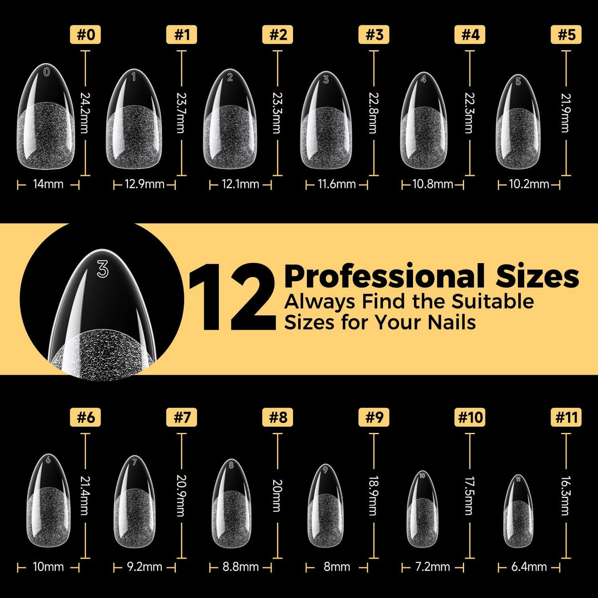 UNA GELLA polished gel nail art on tips, ideal base for creative designs