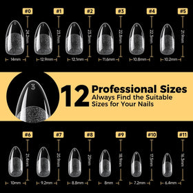 UNA GELLA polished gel nail art on tips, ideal base for creative designs