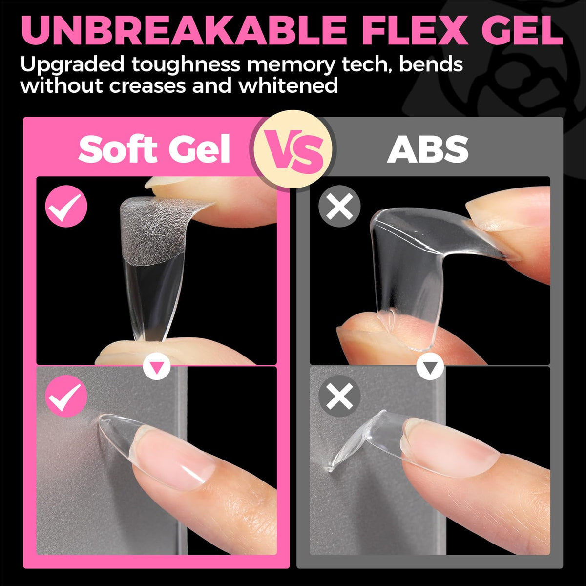 UNA GELLA polished almond nails on model hands showcasing salon-quality finish