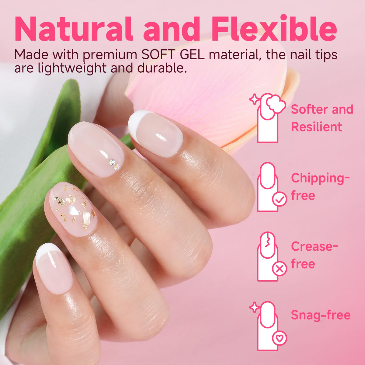 UNA GELLA pre-buffed surface detail, improved adhesion for longer-lasting wear