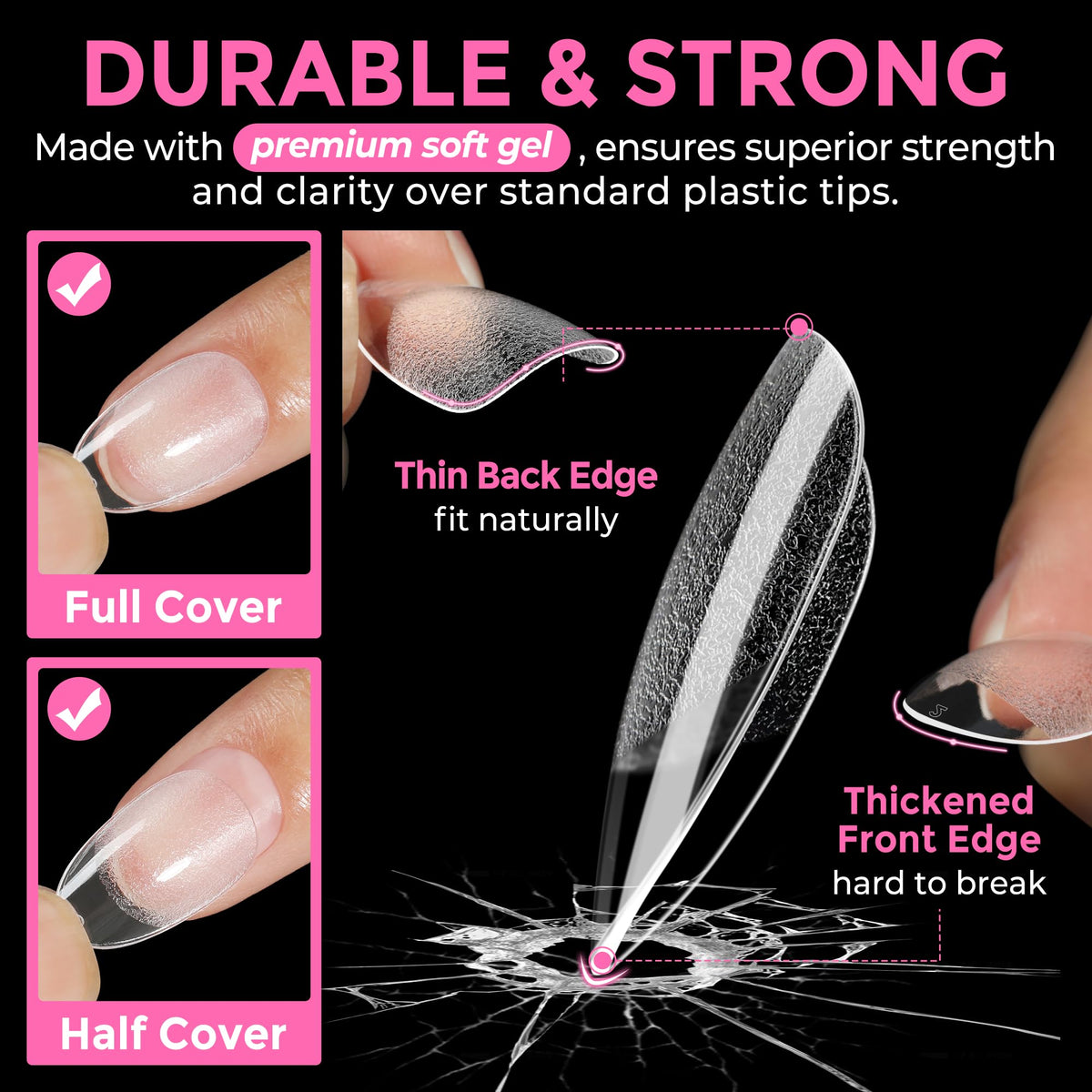 UNA GELLA application demo of pressing a tip on for fast use benefit