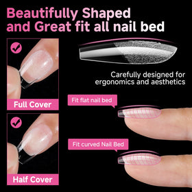 UNA GELLA profile edge showing thin back and thick front for natural fit