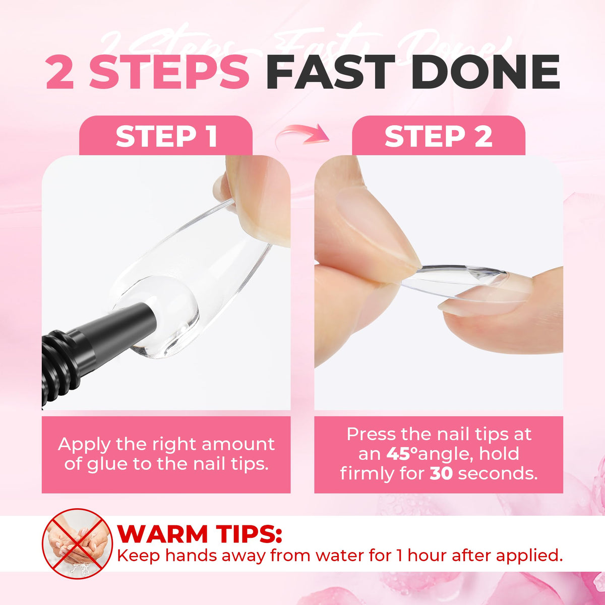 UNA GELLA removed nails and remover showing gentle, residue-free removal