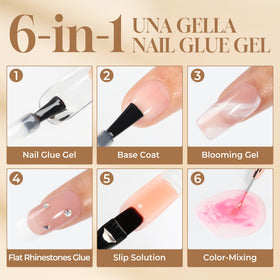 UNA GELLA used to secure rhinestone demonstrating strong hold