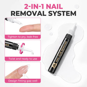 UNA GELLA rotary remover neck detail demonstrating spill-free flow control