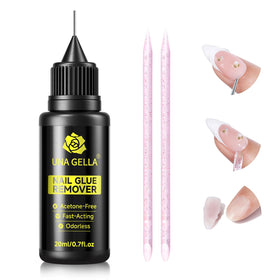 UNA GELLA used in salon setting demonstrating low-odor comfortable removal benefit