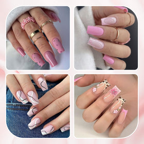 UNA GELLA finished salon-style nails on model for everyday wear