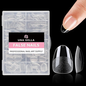 UNA GELLA tips beside fingers for scale comparison to choose correct size benefit