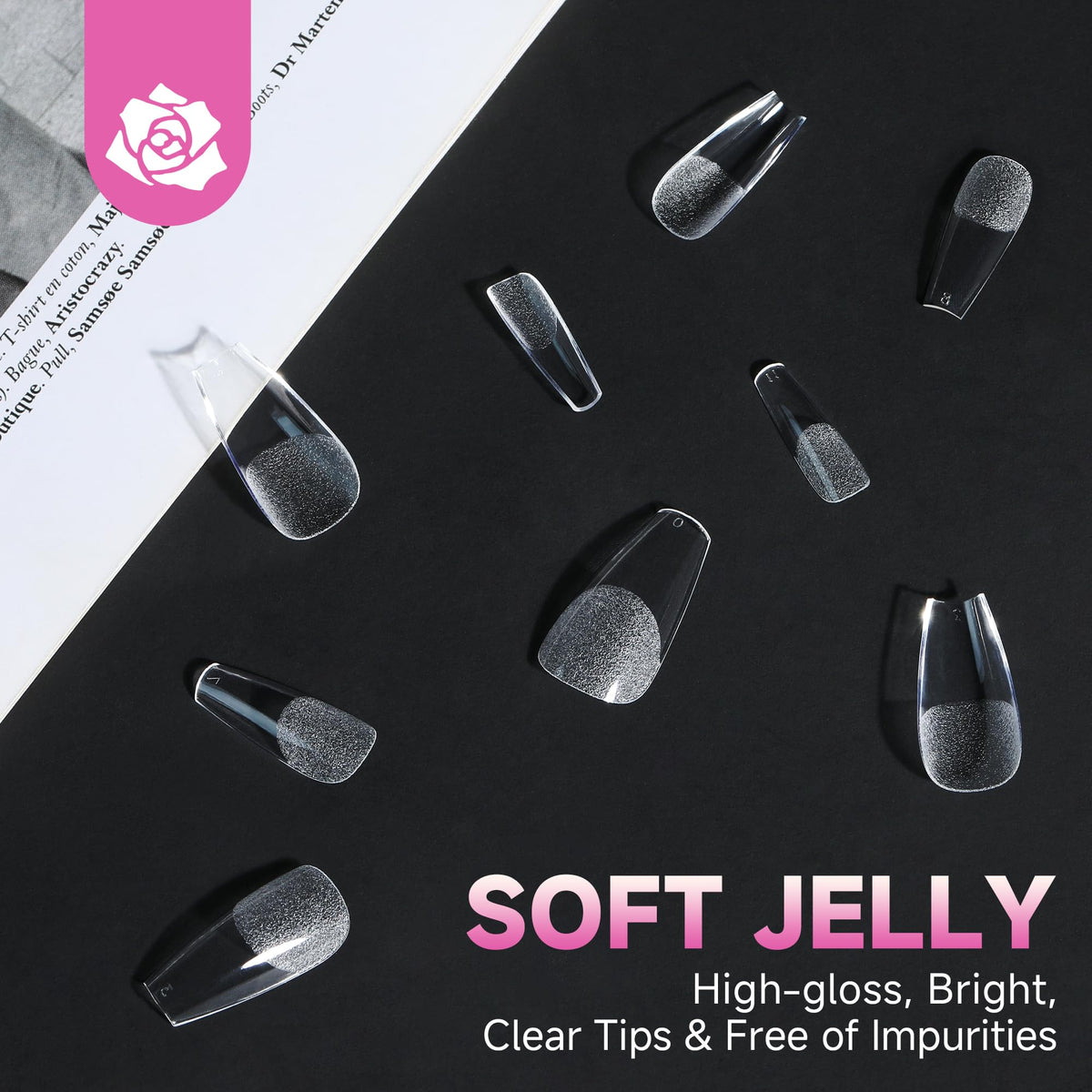 UNA GELLA scale comparison on a hand model showing true size fit benefit