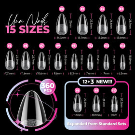 UNA GELLA size comparison with hand model to show scale and coverage