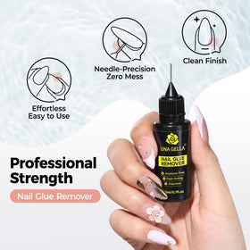 UNA GELLA semi-solid texture on fingertip showing easy targeted application benefit