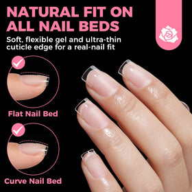 UNA GELLA side view showing half-cover profile for gentle fit
