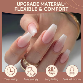 UNA GELLA side profile showing flat C-curve fit for secure, comfortable wear