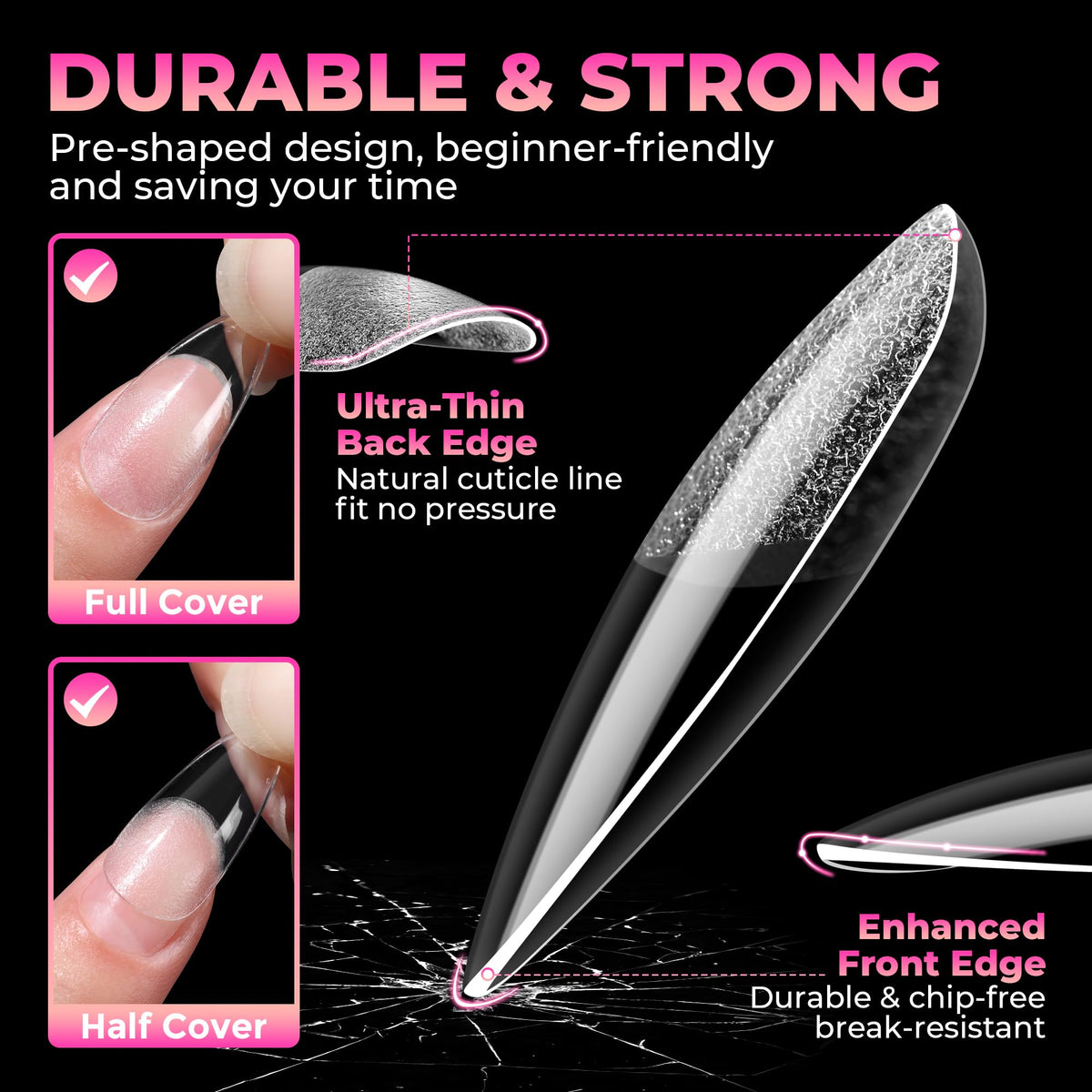 UNA GELLA organized 15 sizes laid out for precise fitting and easy pick