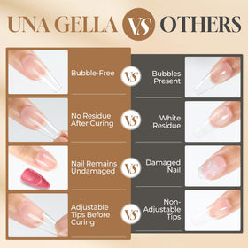 UNA GELLA next to coin for 10ml scale and travel-friendly benefit