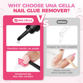 UNA GELLA next to coin showing 15ml size for travel convenience