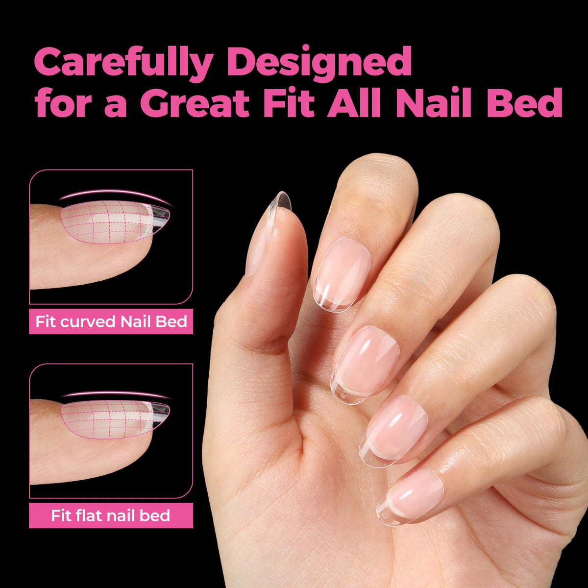 UNA GELLA laid out 12 sizes display for precise sizing
