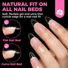 UNA GELLA tip top with size number visible for easy selection and accurate fitting