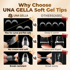 UNA GELLA numbered sizes in box for quick selection and tidy storage advantage