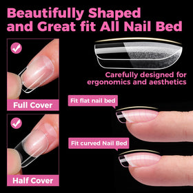 UNA GELLA organized display of 15 sizes for precise fit selection