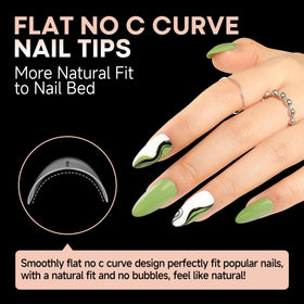 UNA GELLA spread of 12 sizes demonstrating size range for varied nail widths