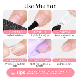 UNA GELLA bottle size next to cotton pad illustrating 15ml scale convenience