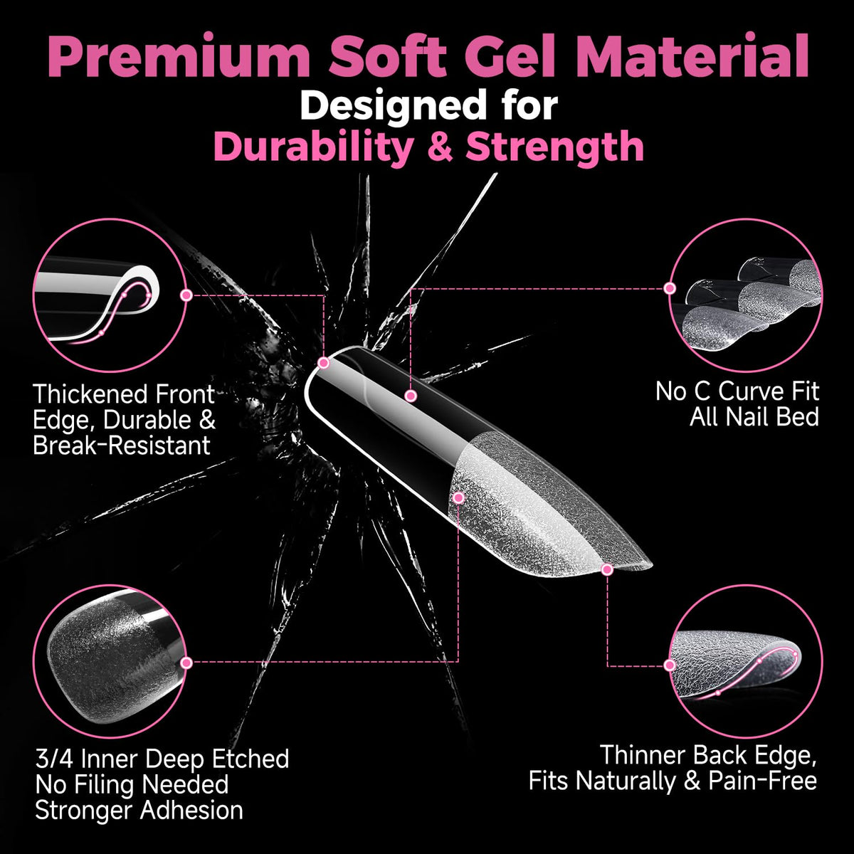 UNA GELLA array of 15 sizes organized to show sizing options