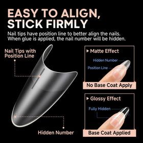 UNA GELLA soft gel bending to show flexible durable tips that resist creasing