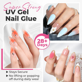 UNA GELLA close-up of gel texture on applicator, non-run control benefit