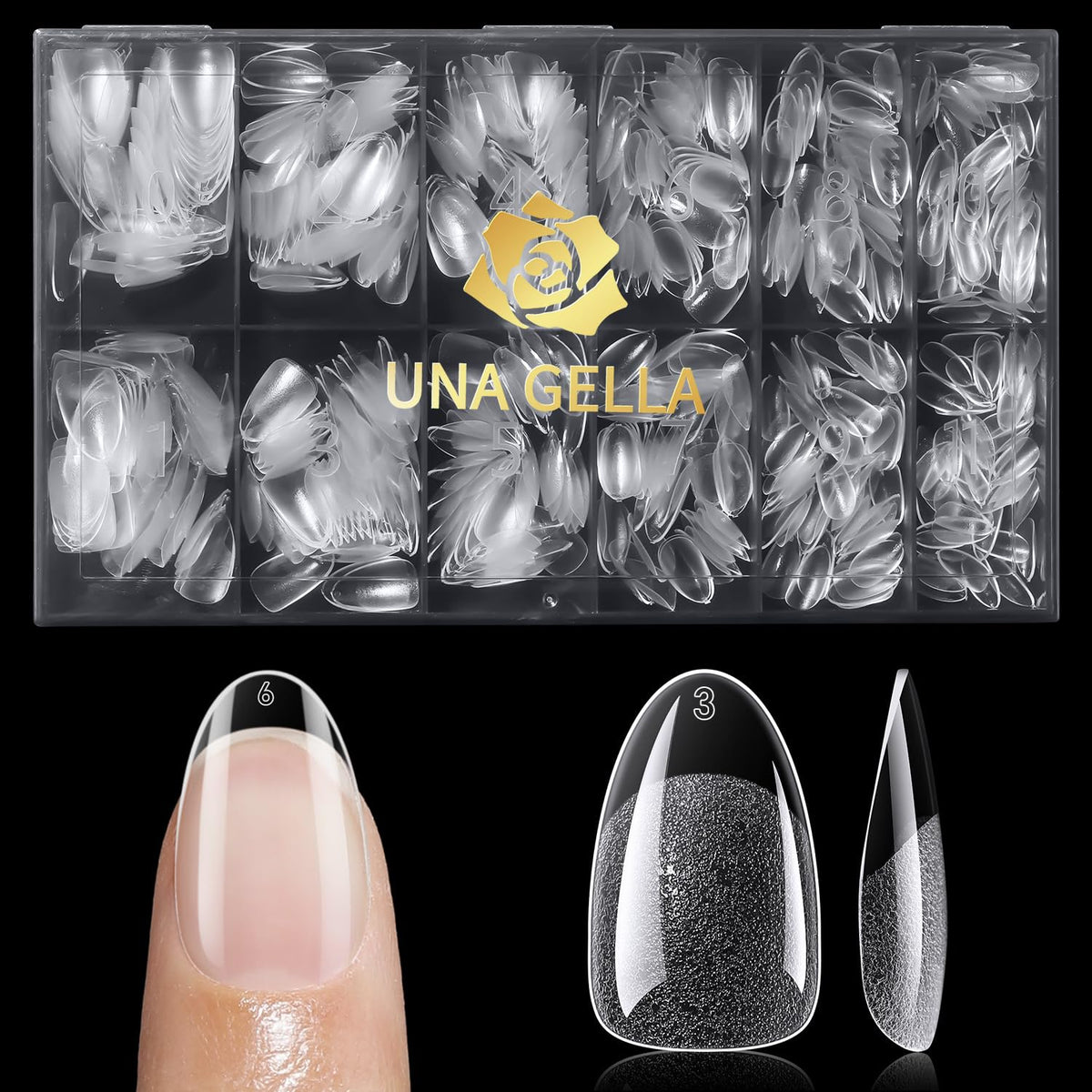 UNA GELLA organized storage box emphasizing large 600-piece quantity