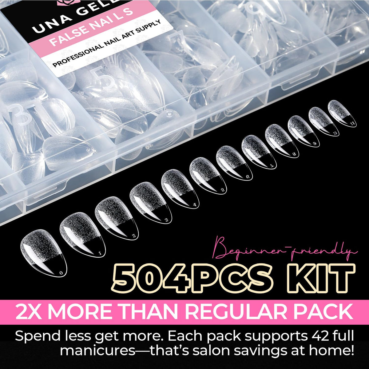 UNA GELLA storage box open with organized contents for convenient reuse