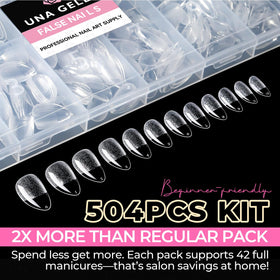 UNA GELLA storage box open with organized contents for convenient reuse