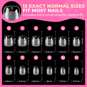 UNA GELLA organized storage tray holding multiple nail tip rows
