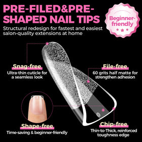 UNA GELLA edge texture detail emphasizing smooth finish benefit