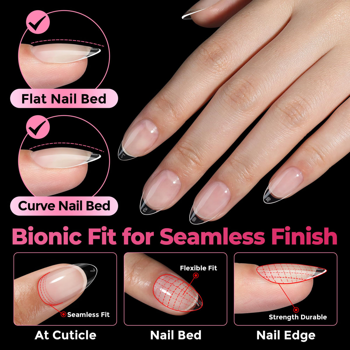 UNA GELLA semi-matte surface texture detail for easy polish adherence