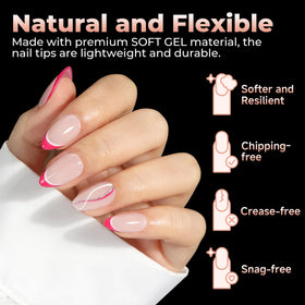 UNA GELLA thick front edge detail boosting tip durability and strength
