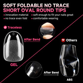 UNA GELLA reinforced front edge detail, high-durability tip resists breakage