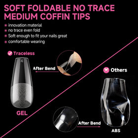 UNA GELLA tip edge thickness comparison showing durable front edge benefit
