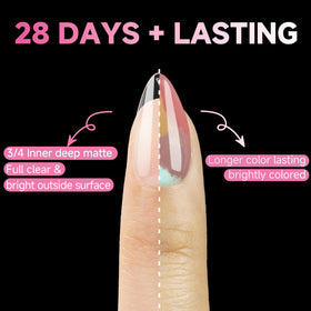 UNA GELLA tip in use with glue demonstrating simple application and secure bond