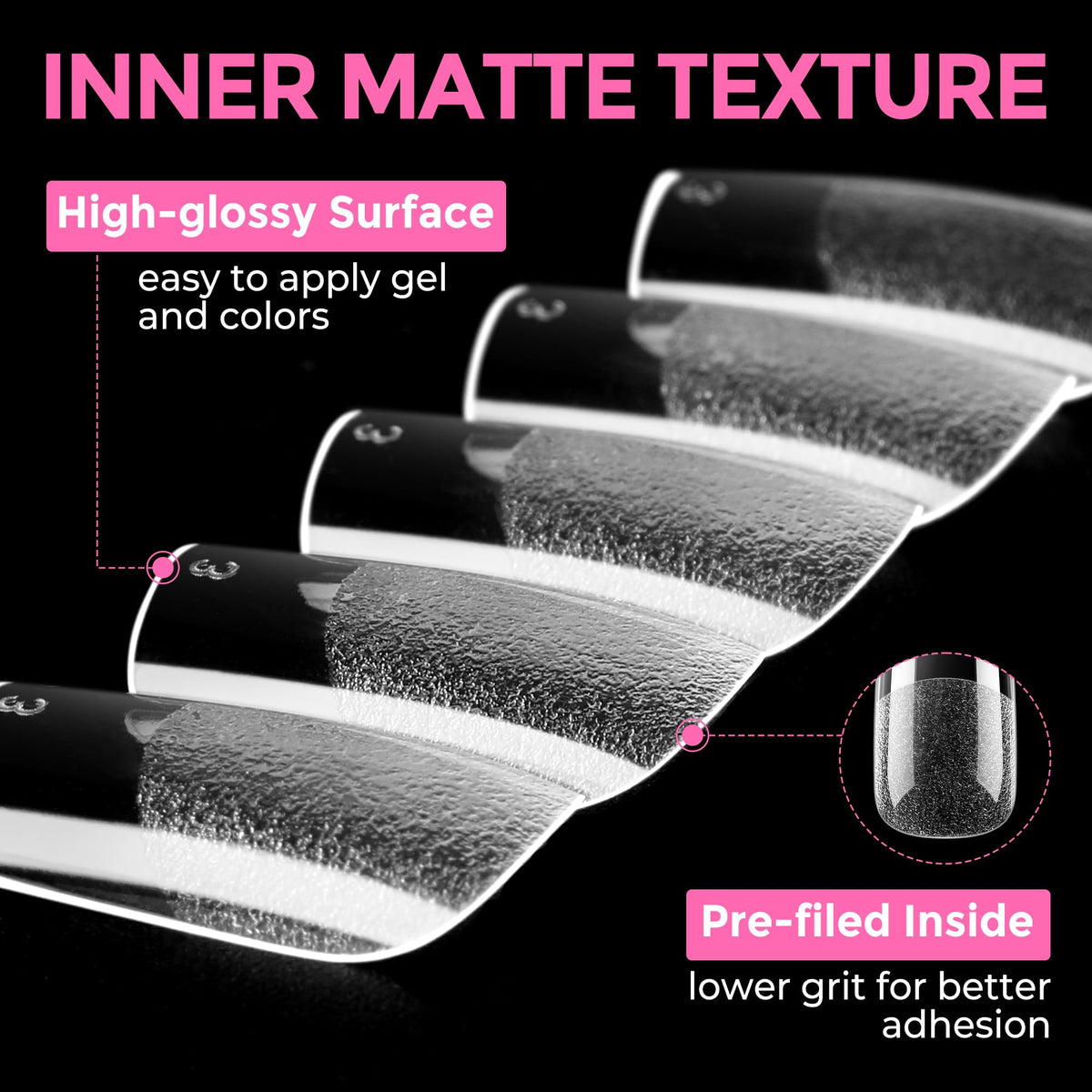 UNA GELLA tips applied on nails in lifestyle shot for natural look