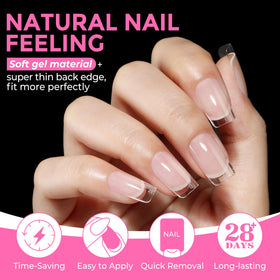 UNA GELLA tips in hand demonstrating scale and quick application benefit