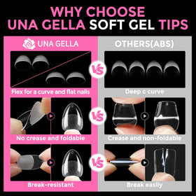 UNA GELLA tips neatly stored in box for convenient storage and reuse benefit